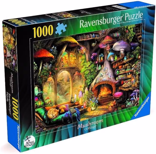 Ravensburger Mushroom Cottage 1000 Piece Jigsaw Puzzle, Multicolour