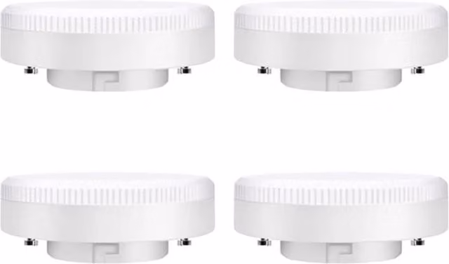 ExtraStar Pack of 4 GX53 LED Capsule Light Bulbs, 9W, 6500K Cool White