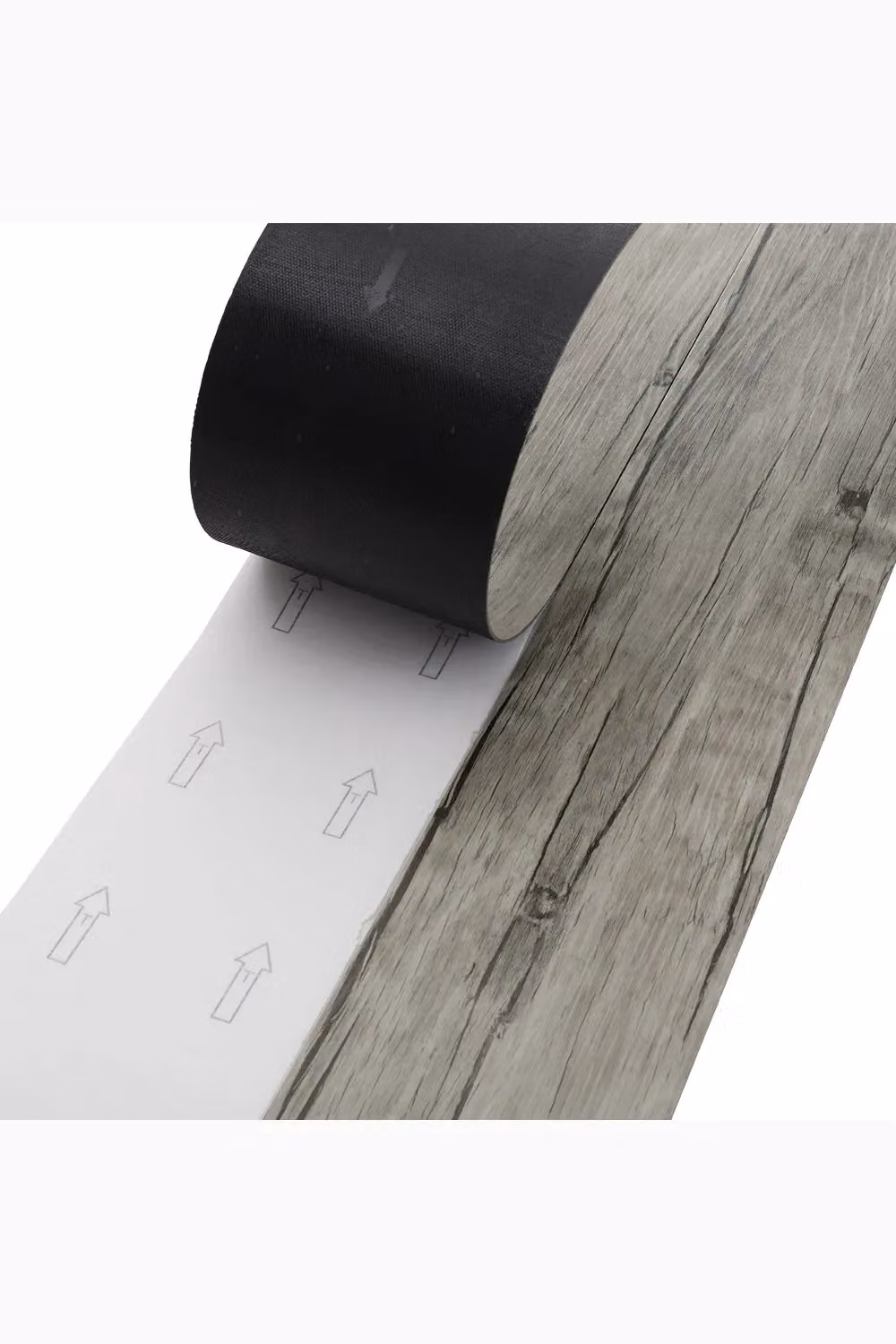 Living and Home Rustic Wood Grain Self-adhesive PVC Flooring Planks, Grey, 36 Pieces – 3