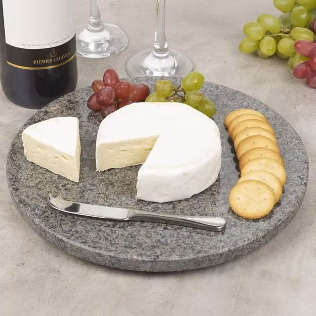 Homiu Grey Marble Round Granite Chopping Board