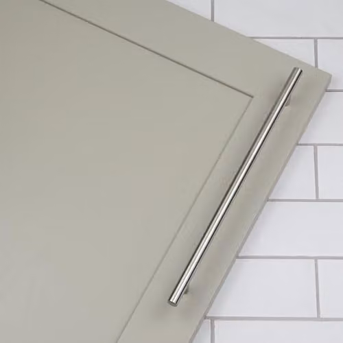 Brushed Nickel Aluminium T-Bar Cabinet Handle, Silver, 256mm – 2