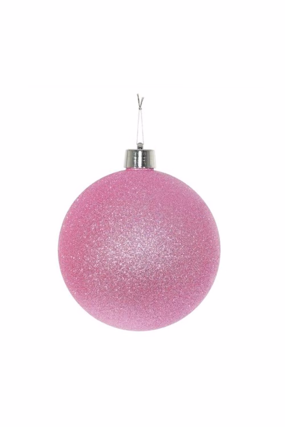 KDMD Pink Glitter Shatterproof Christmas Bauble, Diameter: 25 cm – 2