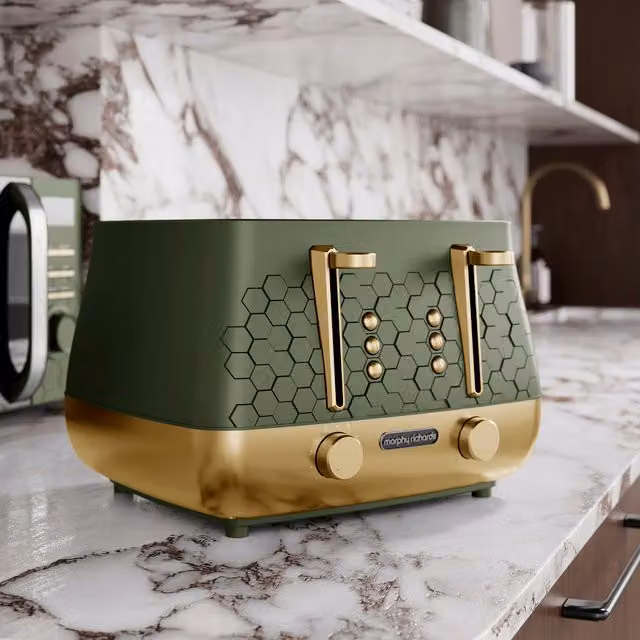 Morphy Richards Cassini 4-Slice Toaster in Green