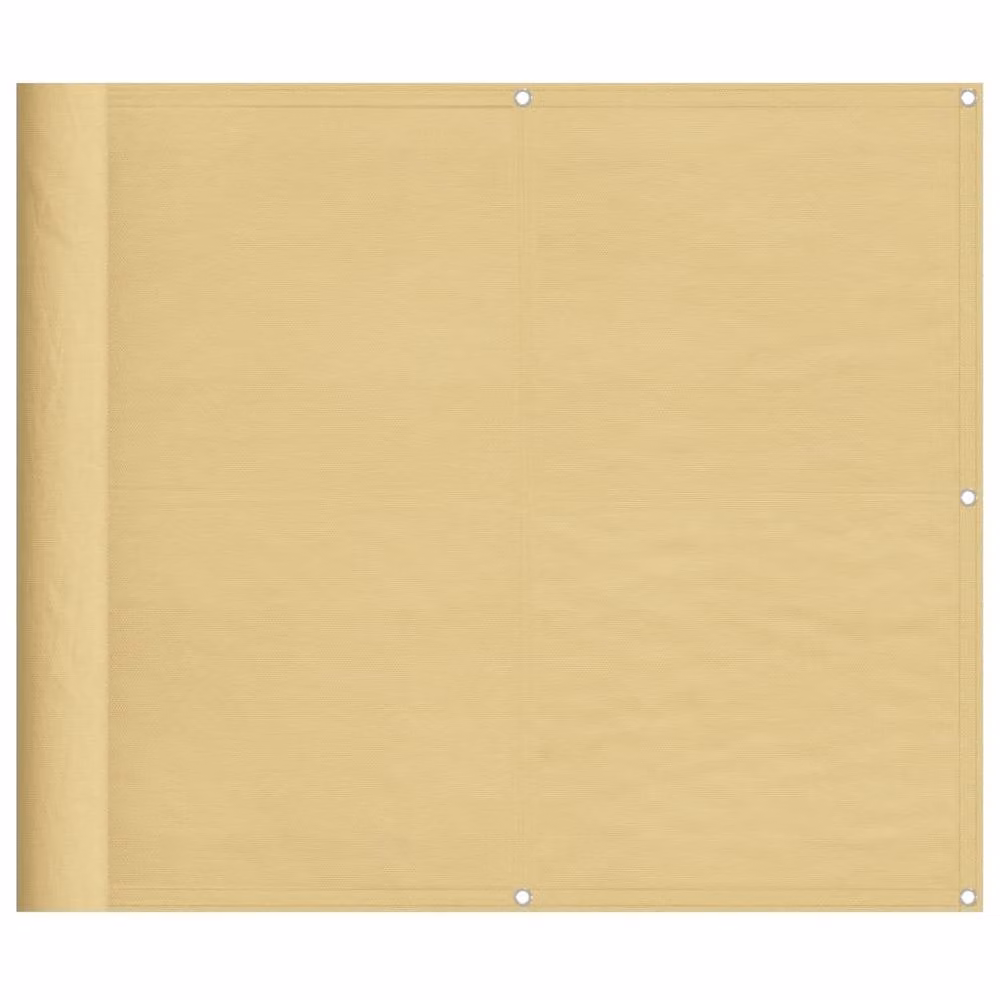Berkfield Home Versatile Balcony Screen in Beige Sand, W/H: 90 x 500 cm, UV-Resistant Polyester Oxford Fabric – 2