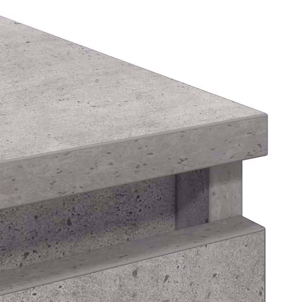 Berkfield Home Sideboard in Concrete Grey, W/D/H: 37.5 x 35 x 76 cm – 3