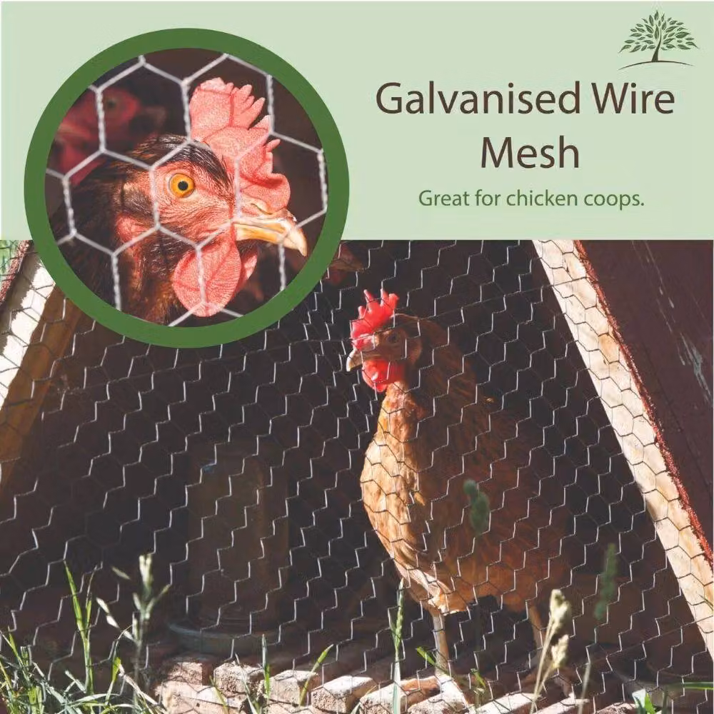 Marco Paul Galvanised Steel Wire Netting Mesh in Silver, W: 0.5 m, L: 5 m – 3