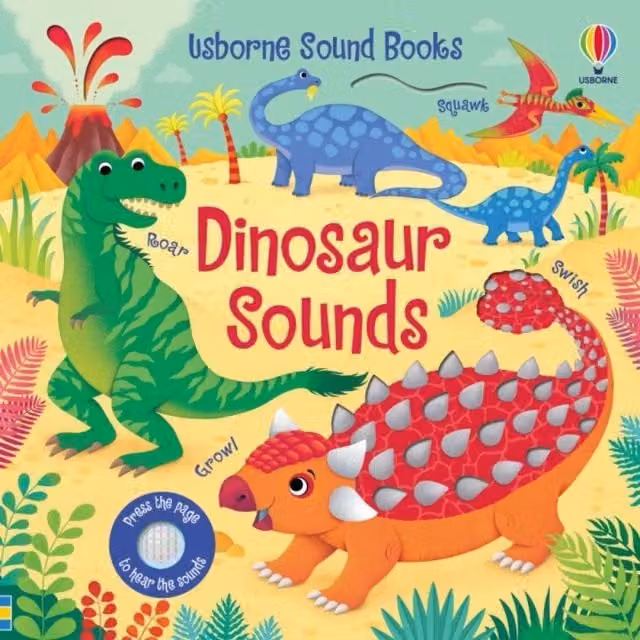 Sam Taplin Dinosaur Sounds Board Book, Multicolour