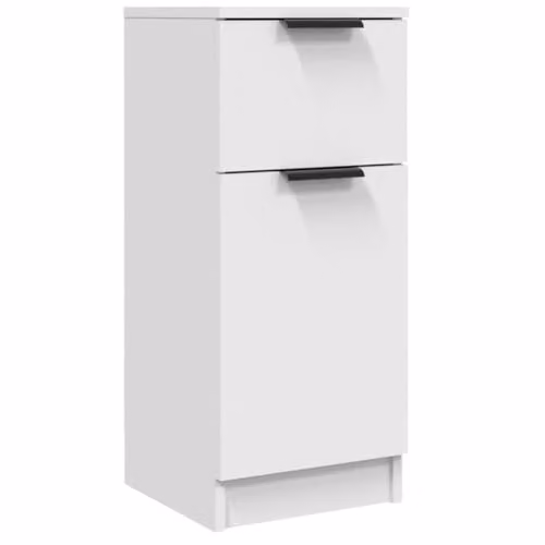 vidaXL White Matt MDF Sideboard W/D/H: 30 x 30 x 70 cm