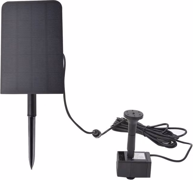 NESTLUNE Solar Powered Fountain Pump for Garden Ponds, Pools and Aquariums in Black – 1