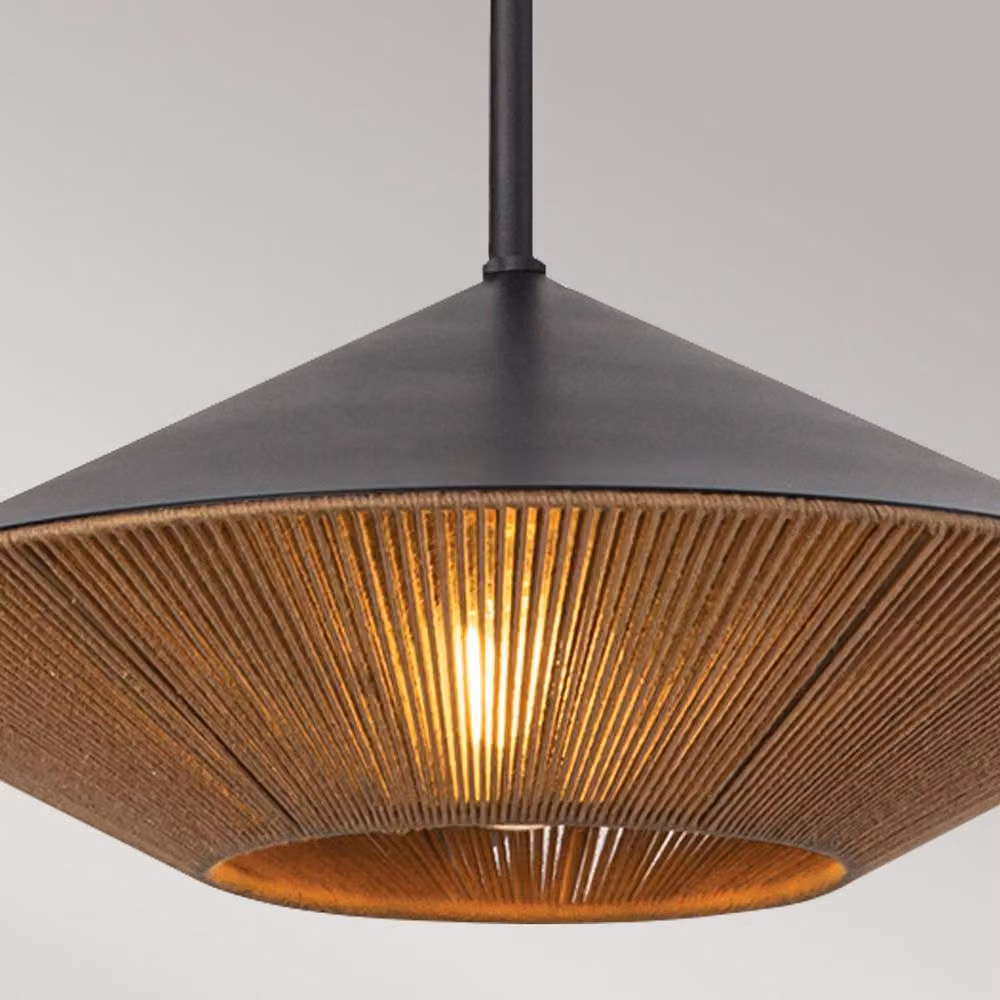 Netlighting Alora Mood Daphne Dome Pendant Light in Matt Black with E27 Socket – 2