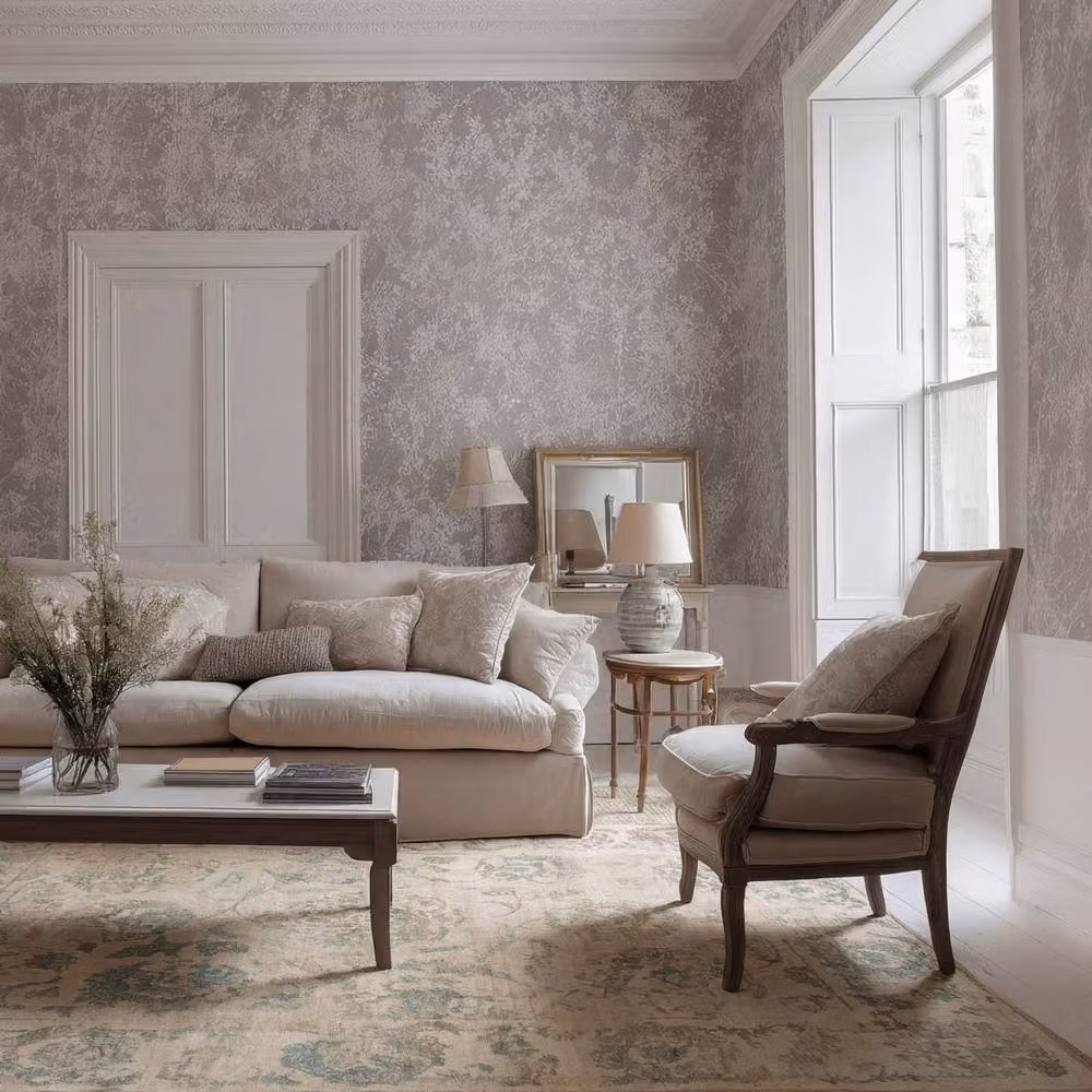 Kukoon Floral Distressed Machine Washable Living Room Area Rug in Green, Beige, Petrol and White, W: 80 cm, L: 300 cm – 3