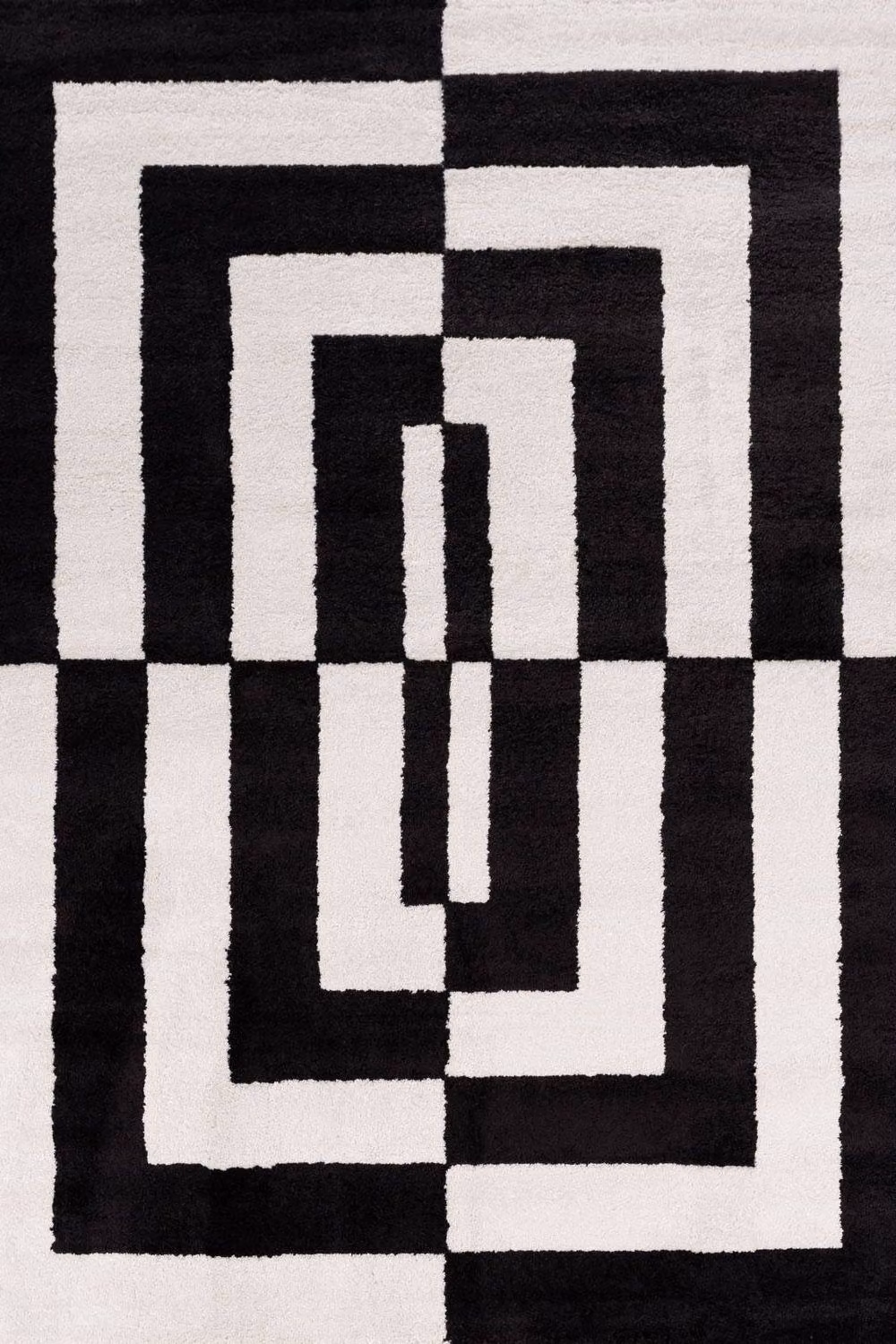 THE RUGS Joli Geometric Soft and Dense Pile Living Room and Bedroom Rug in Black, W: 80 cm, L: 150 cm – 2