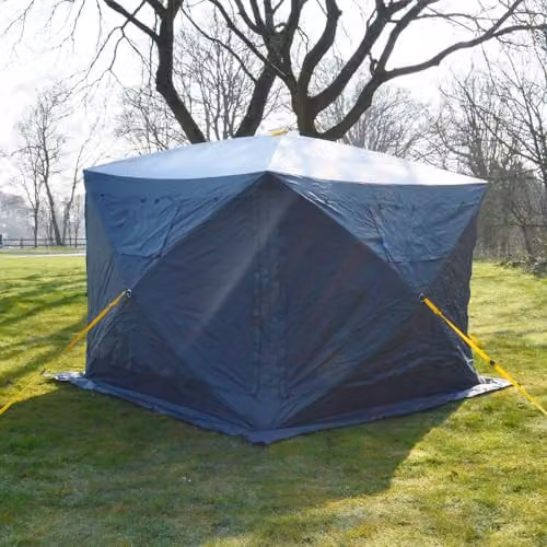 Maypole 4 Sided Pop-Up Screenhouse in Grey Polyester – 3