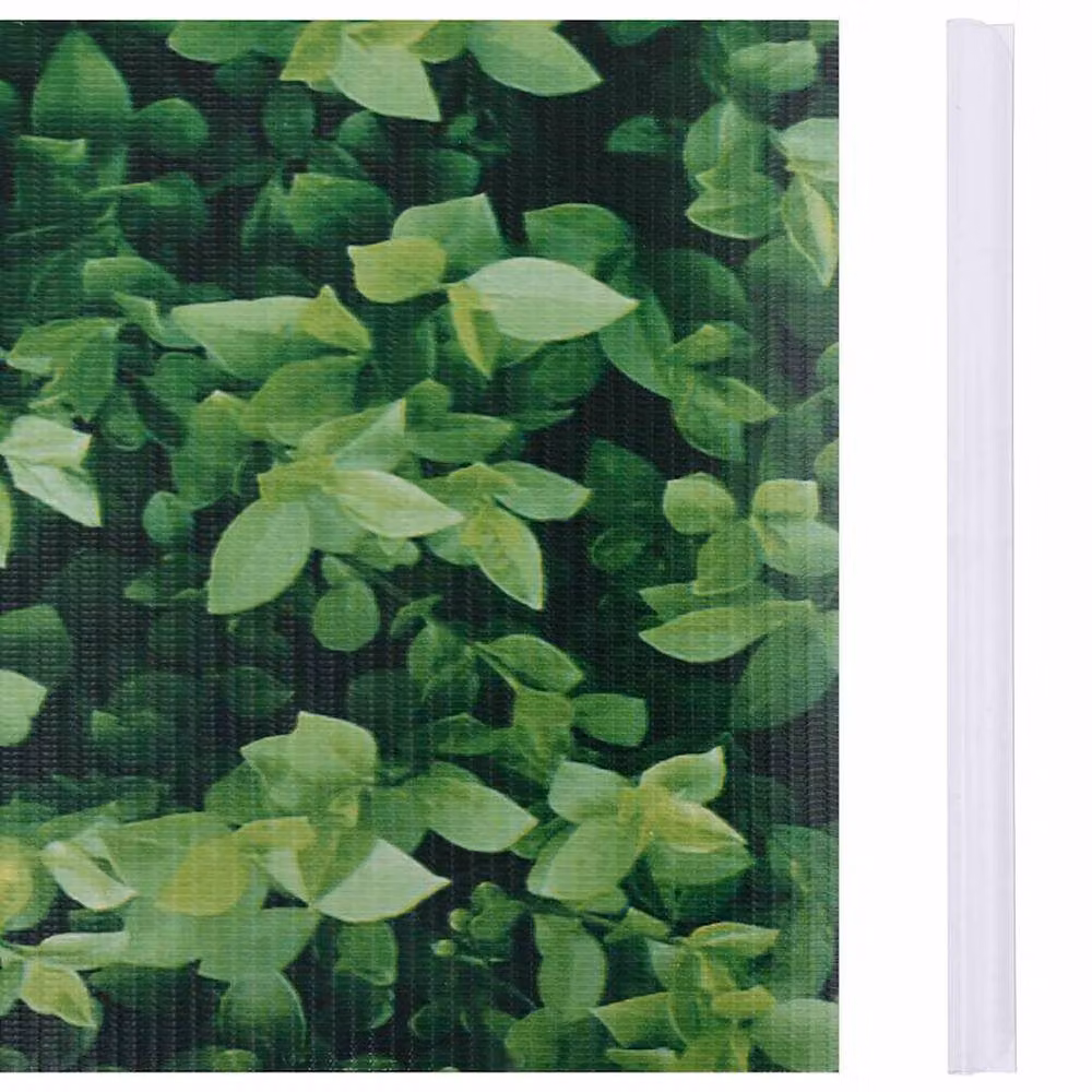Berkfield Home Green PVC Garden Privacy Screen Strip with Metal Clamps, W: 35 m, H: 0.19 m – 3