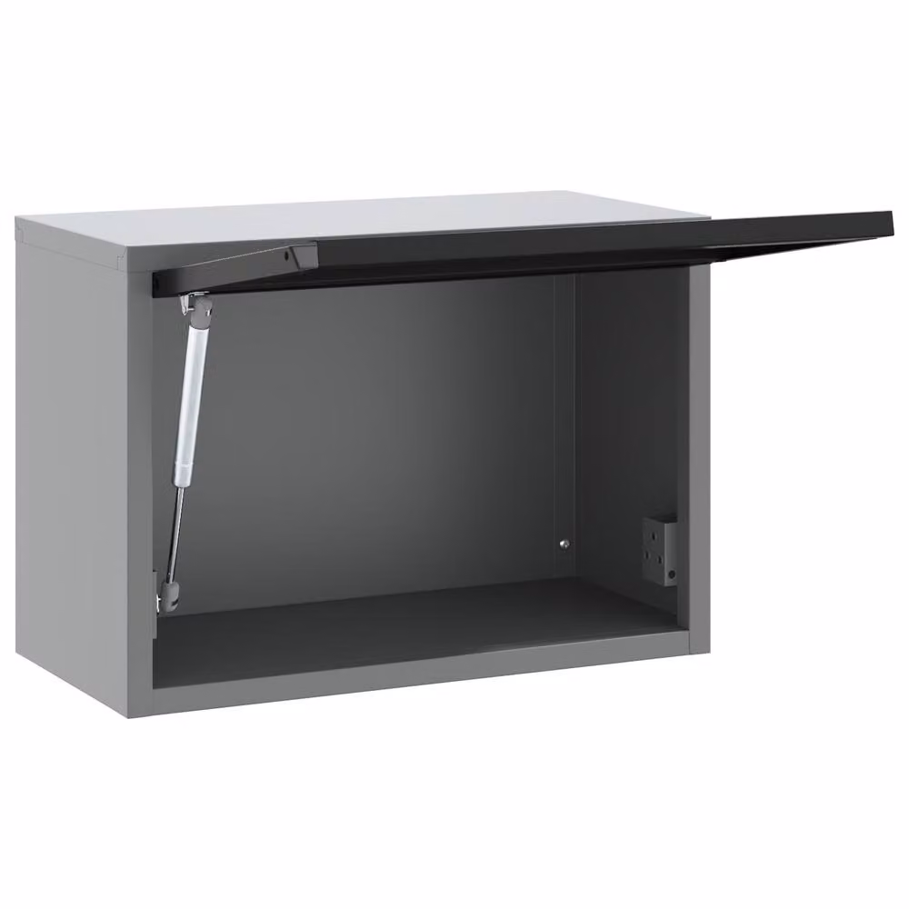 Berkfield Home Wall-Mounted Steel Tool Cabinet in Black and Grey, W/D/H: 50 x 25 x 35 cm – 2