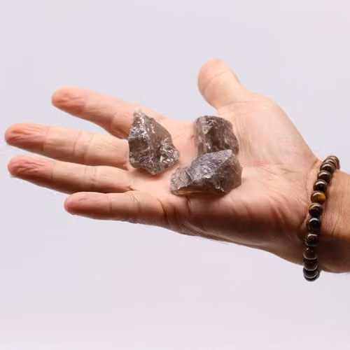 KDMD Smoky Quartz Raw Crystals, Brown, 500 g – 2