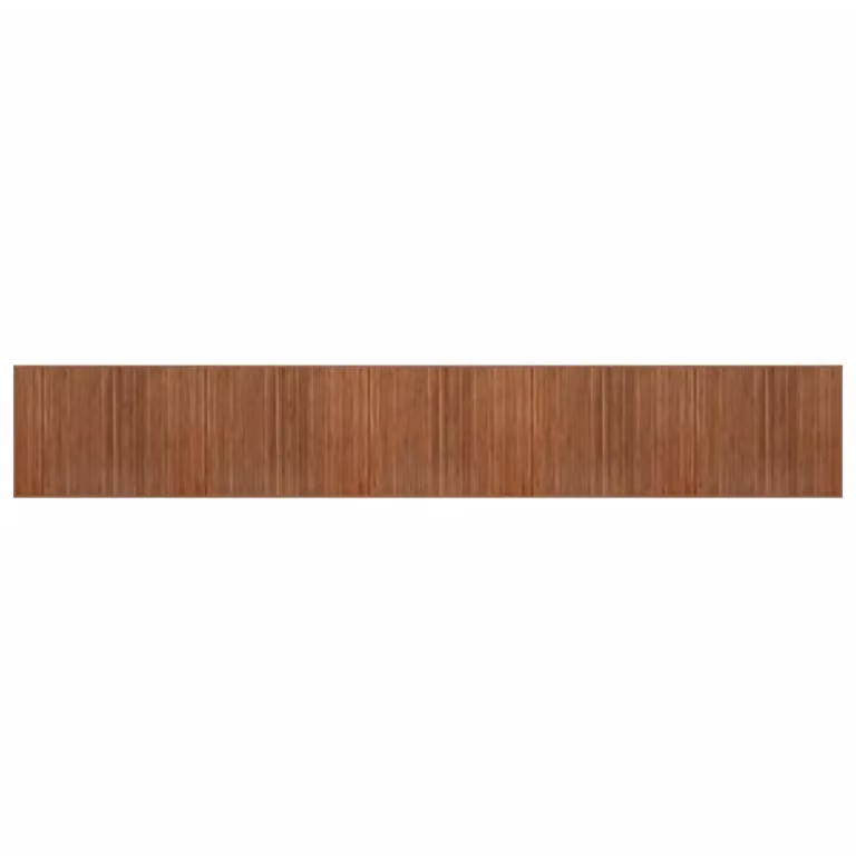 Berkfield Home Rectangular Bamboo Rug in Brown, W/D/H: 80 x 1000 x 1 cm