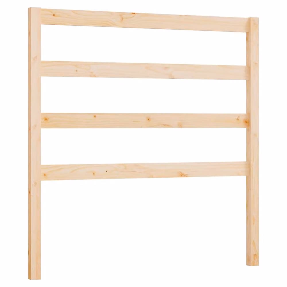 Berkfield Home Beautiful Solid Wood Pine Bed Headboard in Beige, W/D/H: 95 x 4 x 100 cm – 2