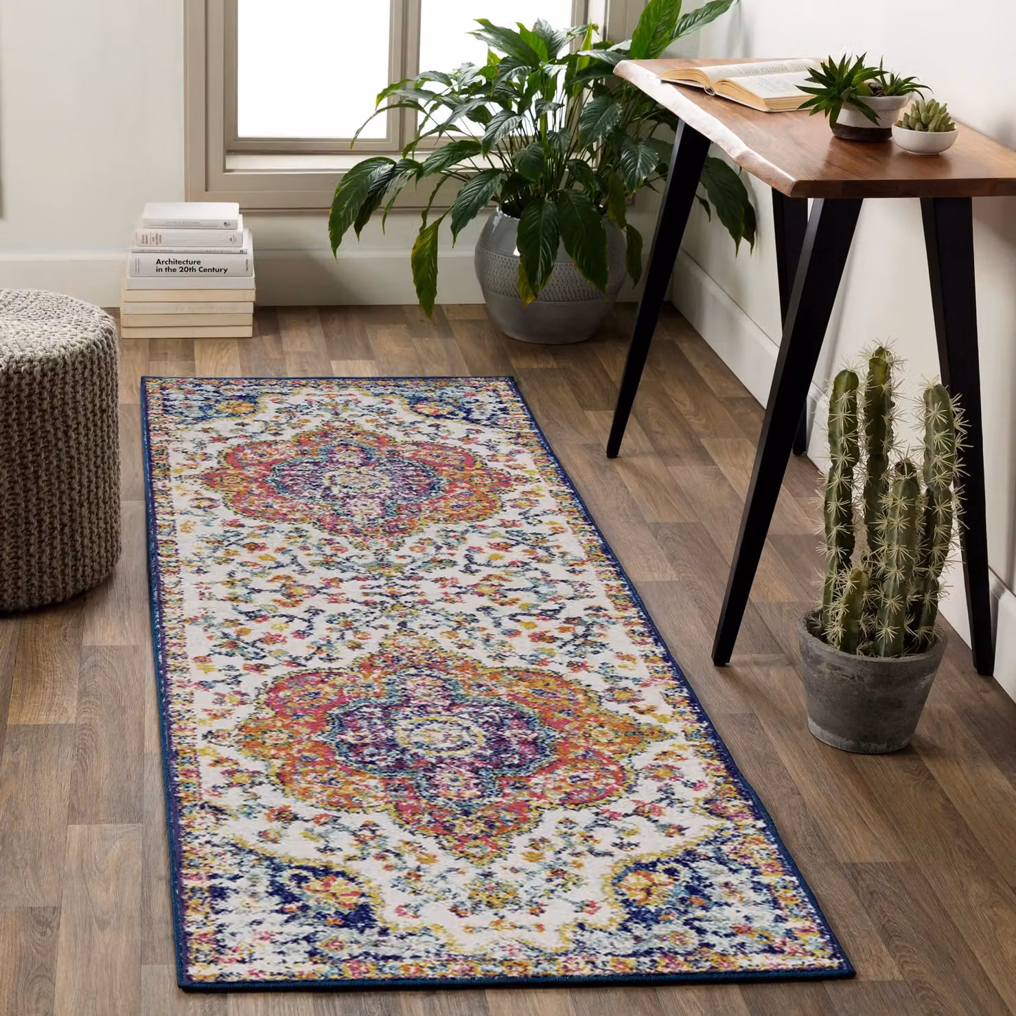 Livabliss Elaziz Multicolour Traditional Boho Vintage Rug, W: 140 cm, D: 200 cm – 6