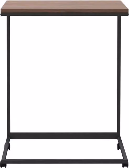 Berkfield Home Side Table with Wheels in Black, W/D/H: 55 x 35 x 70 cm – 1