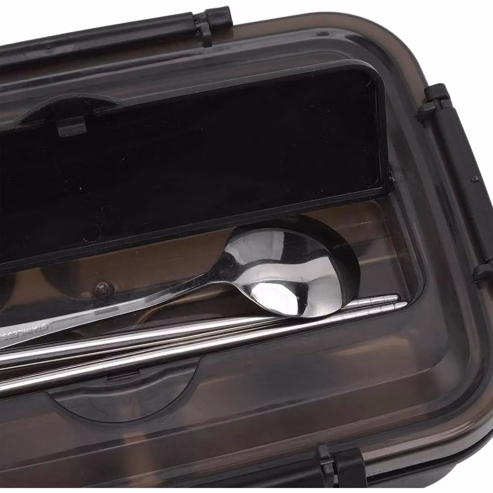 SPETLEK Insulated Leakproof Lunch Box with Clip, Black – 3