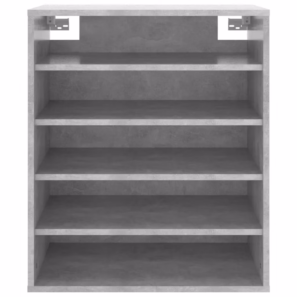 Berkfield Home Grey Wall Mounted Shoe Cabinet with Internal Shelves, W/D/H: 60 x 35 x 70 cm – 4