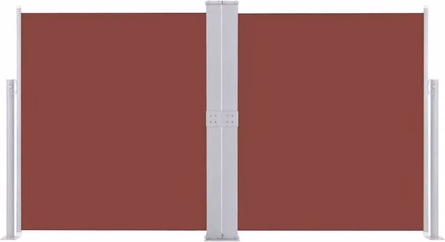 Berkfield Home Retractable Side Awning in Brown, W/H: 600 x 140 cm