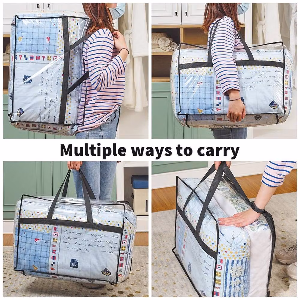 FORGEVIO Transparent PVC Zipped Storage Bag, Width: 50 cm – 3