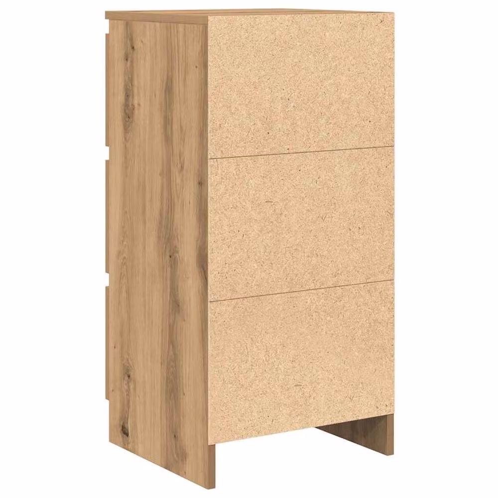 Berkfield Home Artisan Oak Sideboard in Brown, W/D/H: 37.5 x 35 x 76 cm – 2