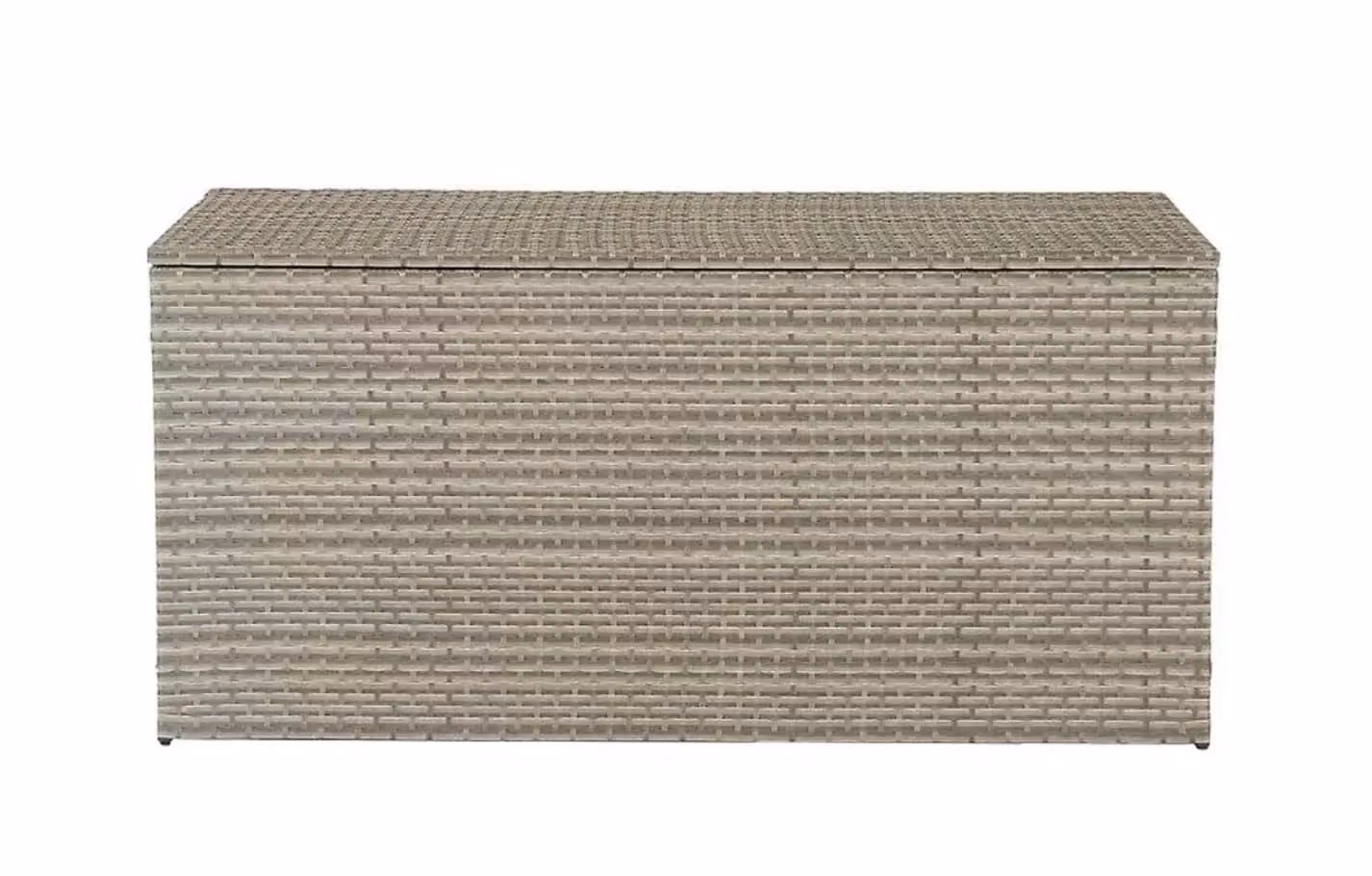 MINT Outdoor Palma Rattan Cushion Storage Box in Beige, W/D/H: 149 x 76 x 70 cm
