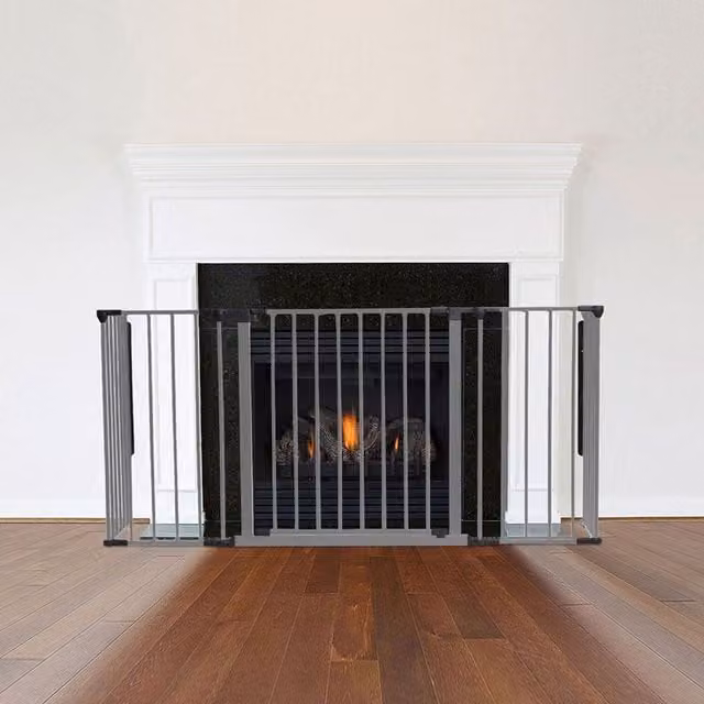 Safetots Multi Panel Fire Surround in Grey, W: 105 cm, D: 49 cm, H: 70 cm