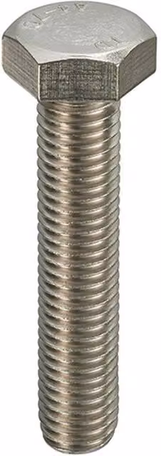 Unifix A4-316 Stainless Steel Hexagon Setscrews, Silver, M10 x 55 mm