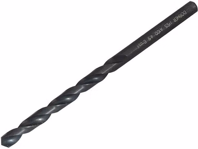 Dormer A100 HSS Jobber Twist Drill Bits, Metric, Black and Multicolour
