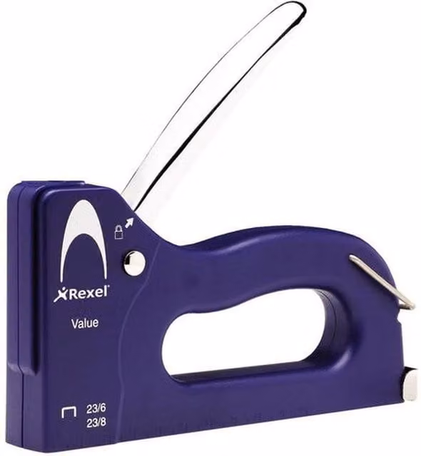 Rexel Blue Plastic Plier Staple Gun for 23/8 Staples