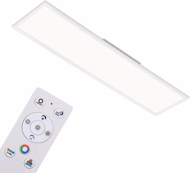 Briloner White 40W RGBW CCT LED Ceiling Panel with Remote Control and Dimming Function