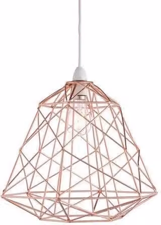 Nielsen Stratton Retro Cage Pendant Light in Copper, Diameter: 35 cm – 1