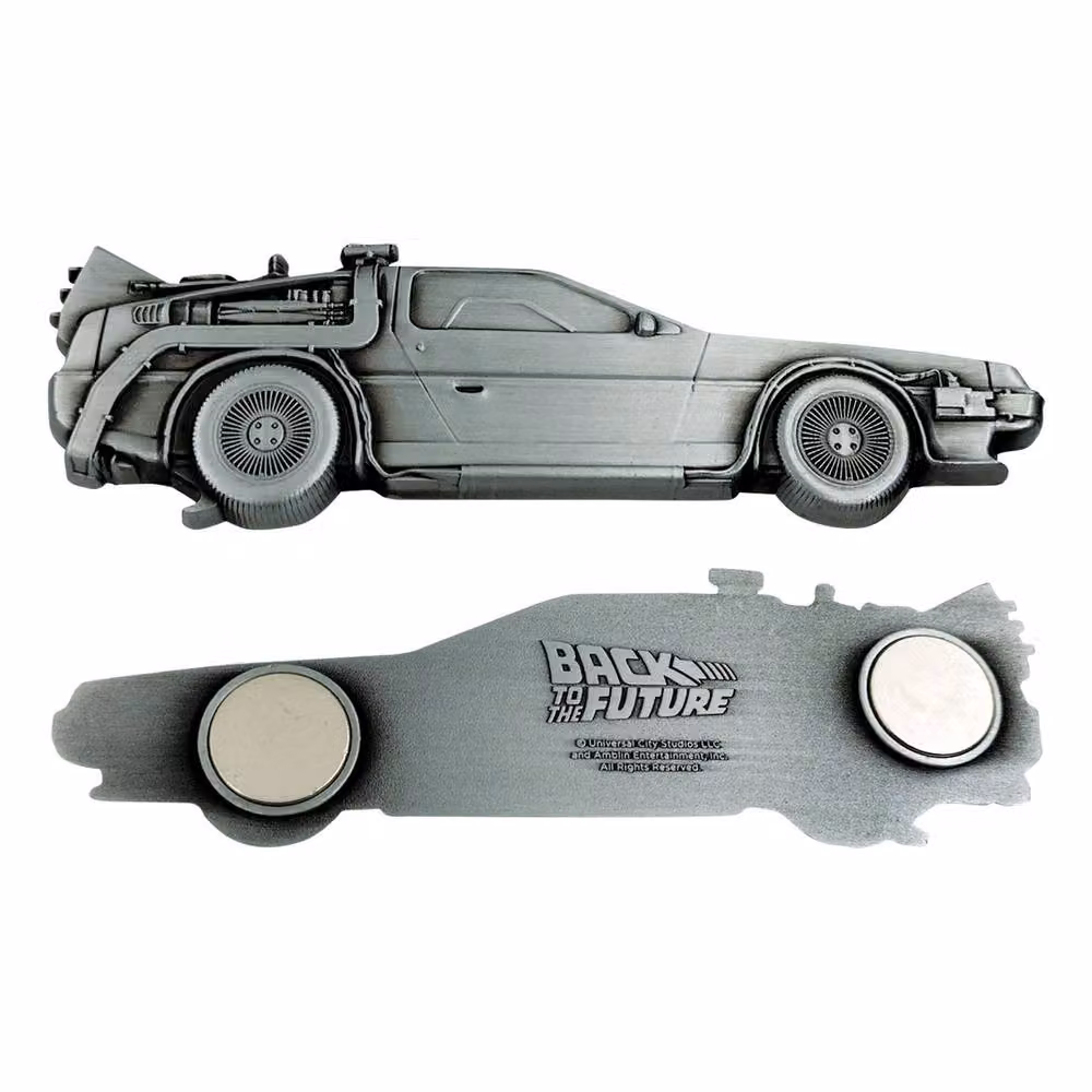FaNaTtik Back to the Future Magnetic DeLorean Metal Bottle Opener, Silver – 3