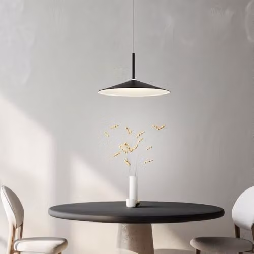 Netlighting Lampone Dome LED Pendant Light, Matt Black, Height Adjustable, 47.5 cm Diameter – 2