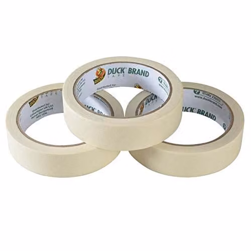 Duck Tape Beige All Purpose Masking Tape Triple Pack, W: 25 mm x L: 25 m