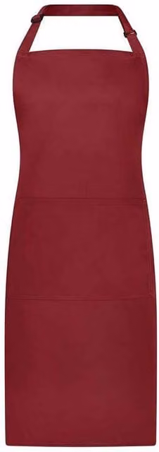 Brand Lab Bibbed Full Cotton Apron for Adults in Red