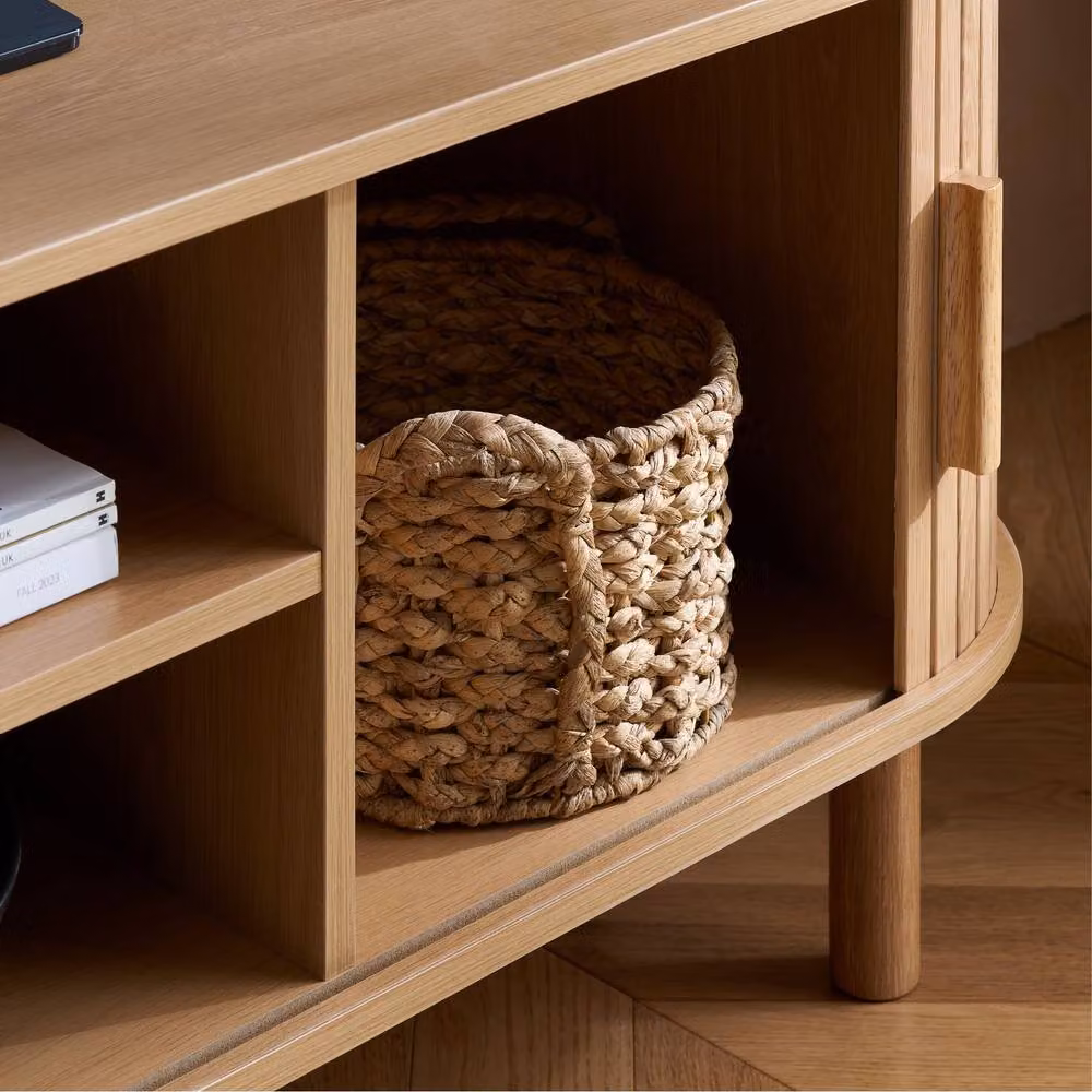 Birlea Axel Fluted Small TV Unit in Beige – 3