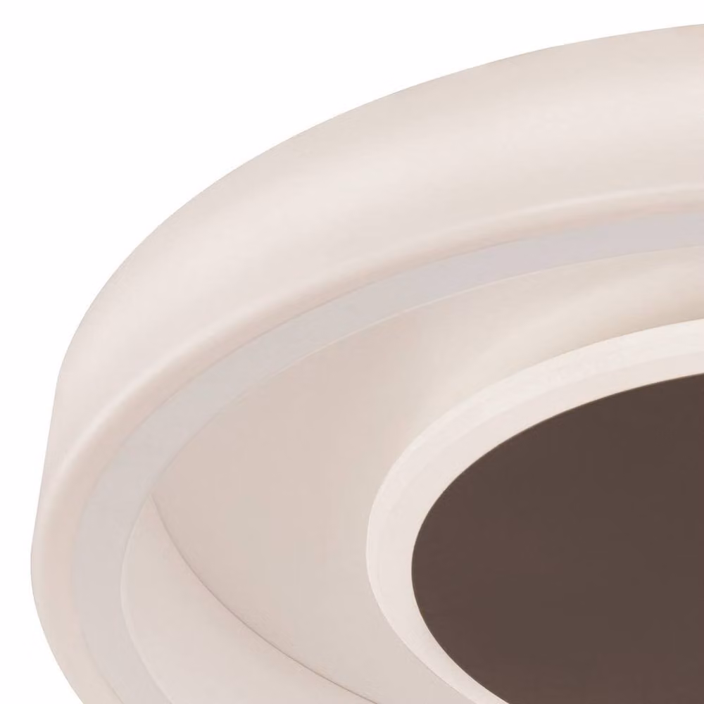 Netlighting Moca Flush Round LED Ceiling Light, White, Diameter: 50 cm, 40W, 4000K, 2400lm – 3