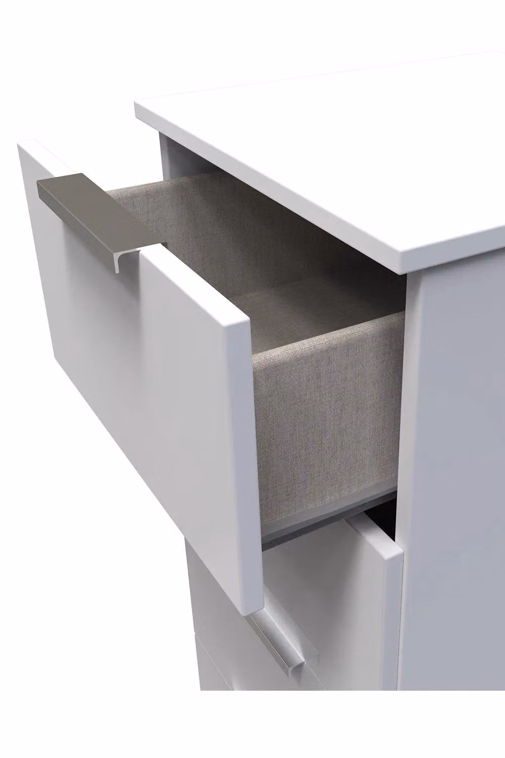 Ready Assembled 2 U Dover 5 Drawer Tallboy in White – 2