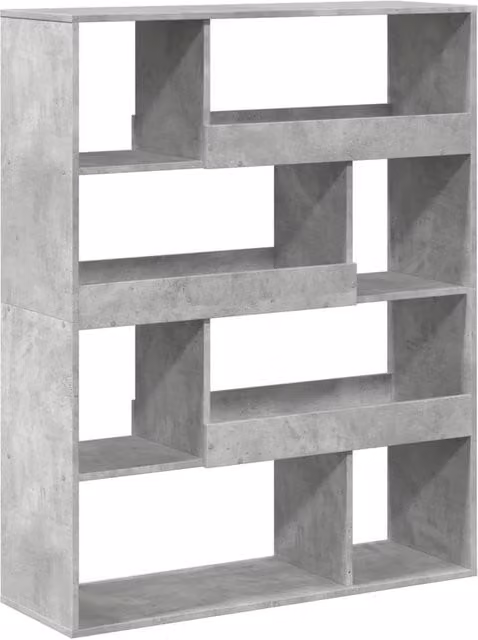 Berkfield Home Room Divider in Concrete Grey, W/D/H: 100 x 33 x 125.5 cm