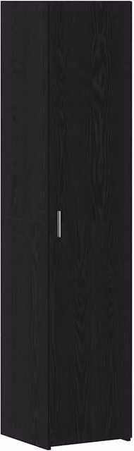 Berkfield Home Modern Black Oak Highboard with Hinged Doors, W/D/H: 40 x 42.5 x 185 cm