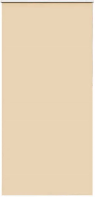Berkfield Home Blackout Roller Blind in Beige, Thermal Insulating Polyester, W: 100 cm, H: 210 cm