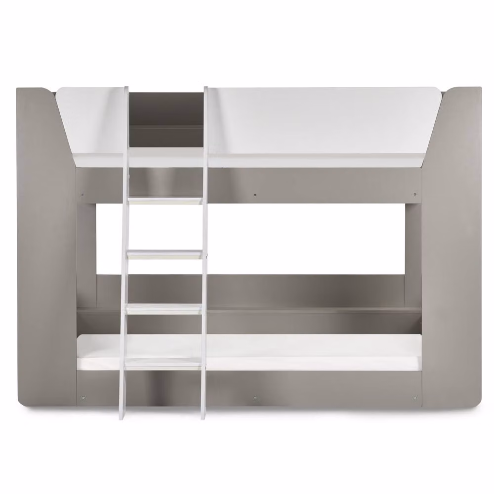 Cheshire Cobaltwood Modern Two-Level Bunk Bed in White and Multicolour, W/D/H: 90 x 200 cm – 3