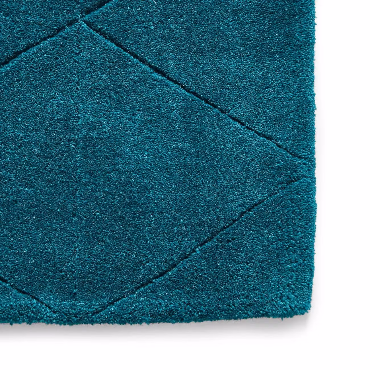 The Rug Shop UK Green Modern Machine Woven Checked Area Rug W: 150 cm, L: 230 cm – 3