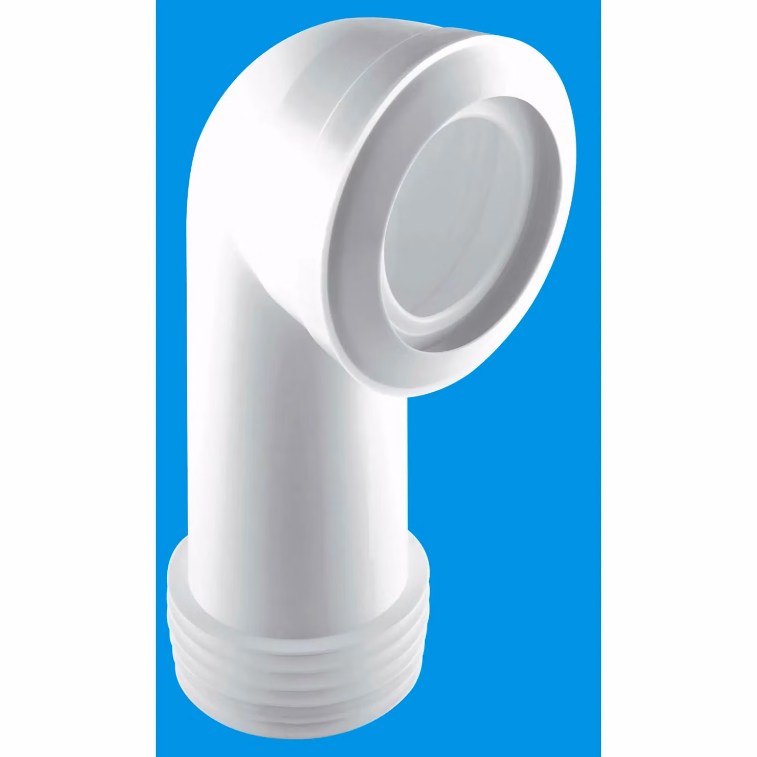 McAlpine MAC-8L MACFIT White Plastic 90 Degree Bend WC Connector – 2