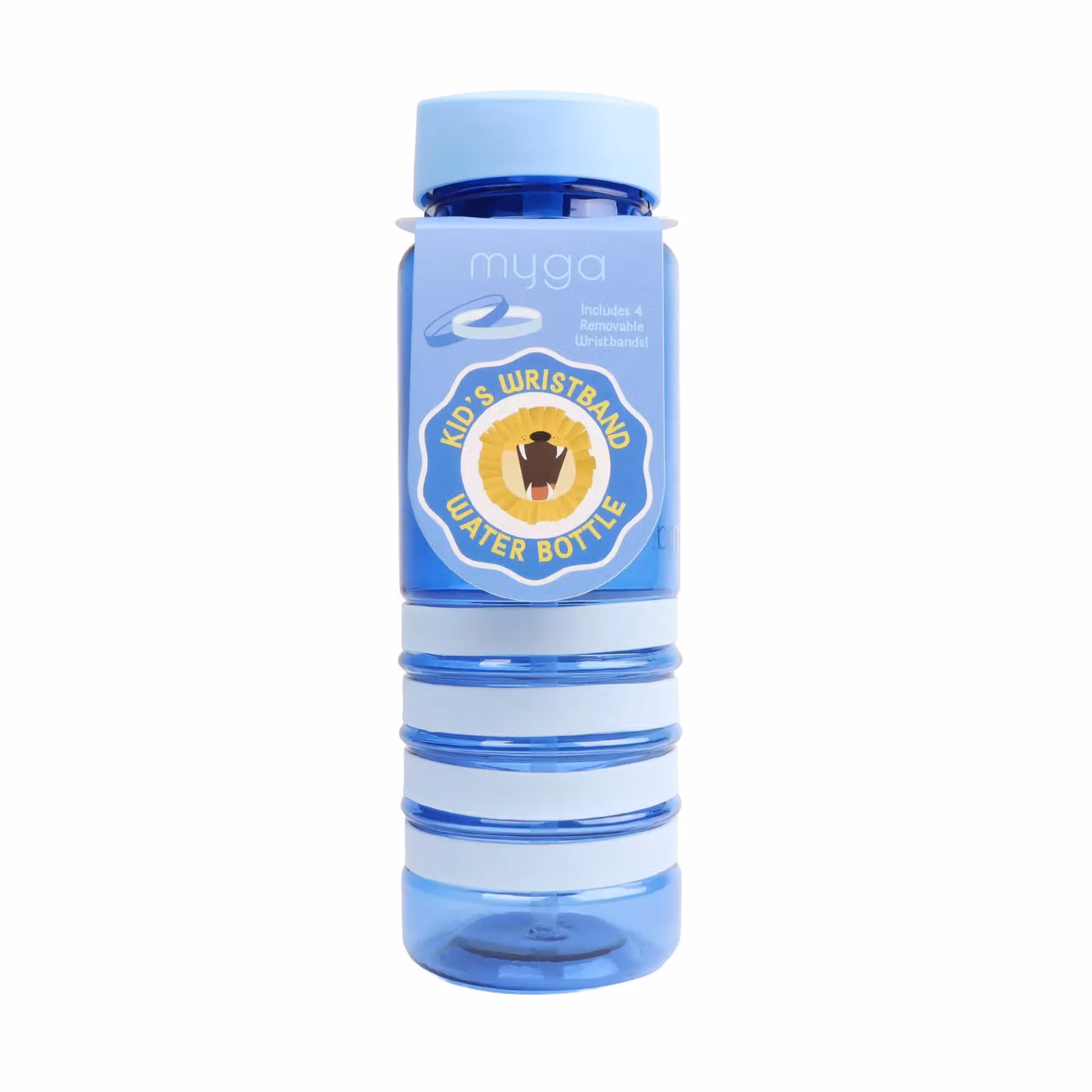 Myga Kids Wristbands Water Bottle, Blue, 650ml – 2